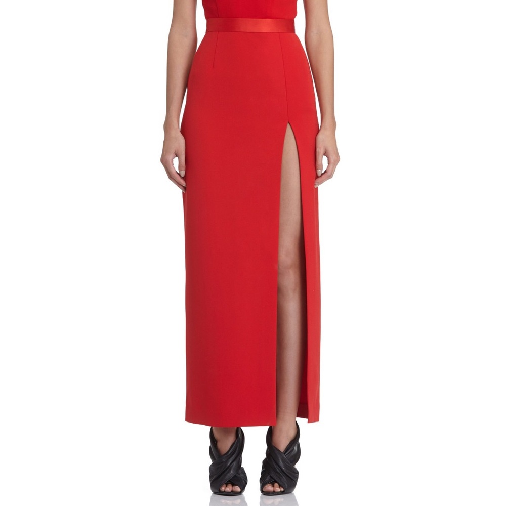 AQ/AQ Tippi Red Slit Skirt Size 4